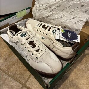 Lacoste Women's Blackslam off white/dark gum size 8